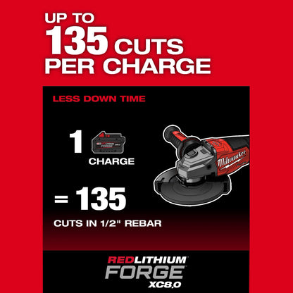 M18 FUEL™ 4-1/2"-6" Braking Grinder, Paddle Switch