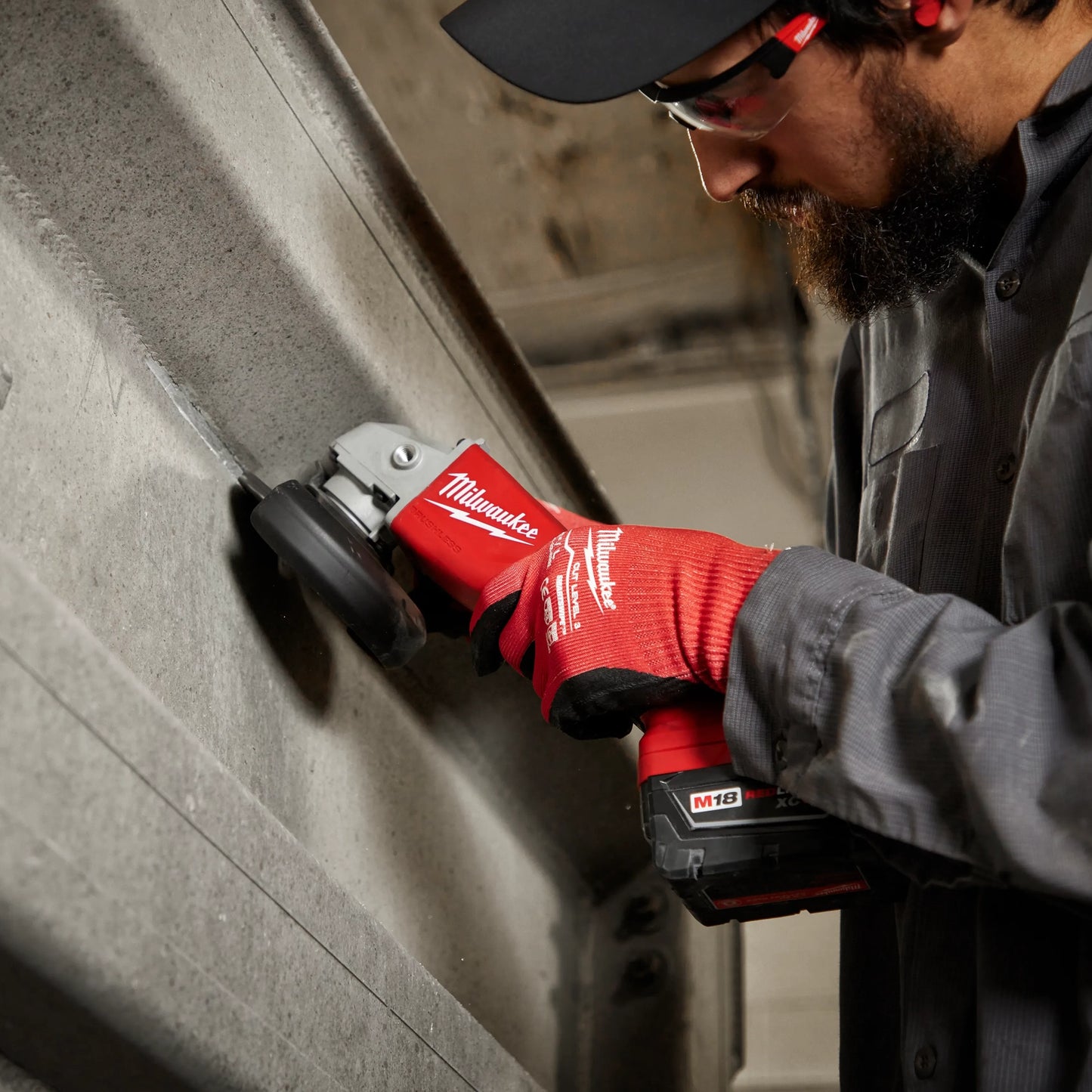 M18™ Brushless 4-12  5 Cut-Off Grinder, Paddle Switch