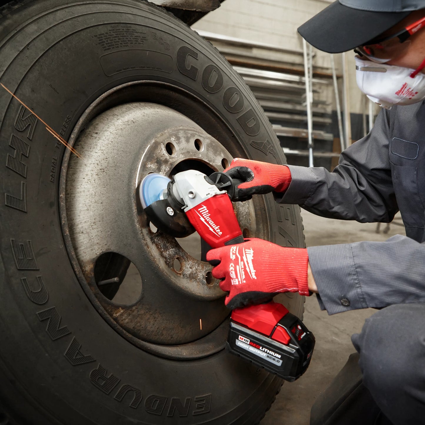 M18™ Brushless 4-12  5 Cut-Off Grinder, Paddle Switch